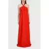 Paul dress with an open back with a tag