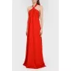 Paul dress with an open back with a tag