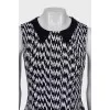 Black and white mini dress