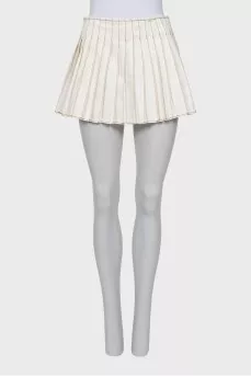 Mini pleated skirt
