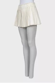 Mini pleated skirt