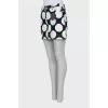 Mini skirt with branded patches