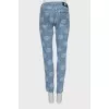 Skinny polka dot jeans