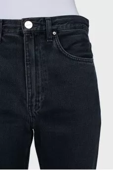 Blue tapered fit jeans