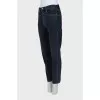 Blue tapered fit jeans
