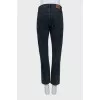 Blue tapered fit jeans