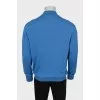 Men's Blue Cashmere and Silk Jumper