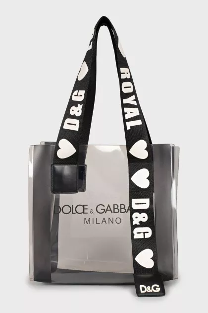 Transparent rubber bag