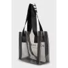 Transparent rubber bag