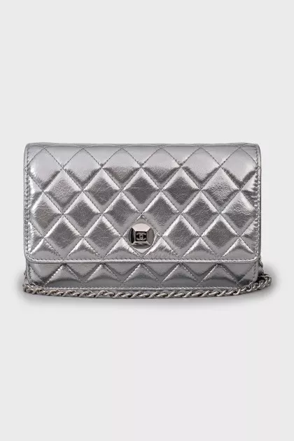 Silver Wallet on Chain bag