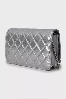 Silver Wallet on Chain bag