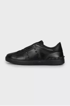 Men's black Rockstud Untitled sneakers