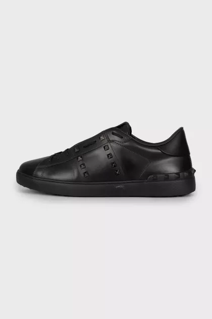 Men's black Rockstud Untitled sneakers