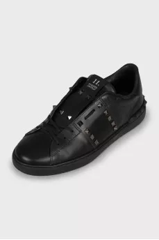 Men's black Rockstud Untitled sneakers