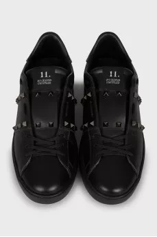 Men's black Rockstud Untitled sneakers