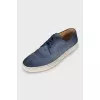 Men's suede lace-up shoes