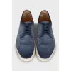Men's suede lace-up shoes