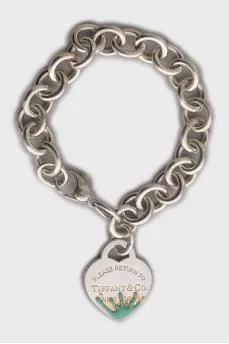 Silver bracelet with pendant