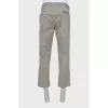 Men's straight trousers in gray