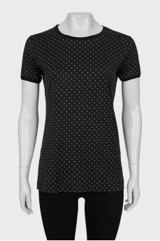 Blue Polka Dot T-Shirt
