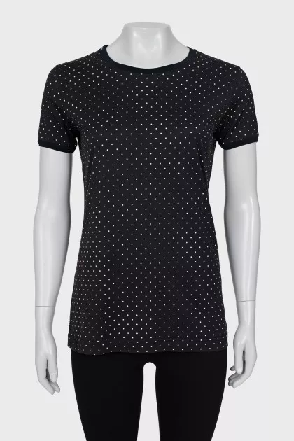 Blue Polka Dot T-Shirt