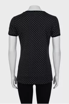 Blue Polka Dot T-Shirt