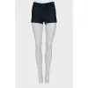 Dark blue denim shorts