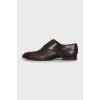Men's shoes made of textured leather