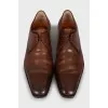 Men's brown leather shoes