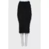 Straight skirt with pile