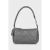 Leather bag with branded embossing