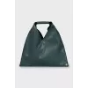 Green leather bag