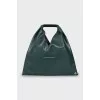 Green leather bag