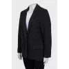 Wool jacket with button