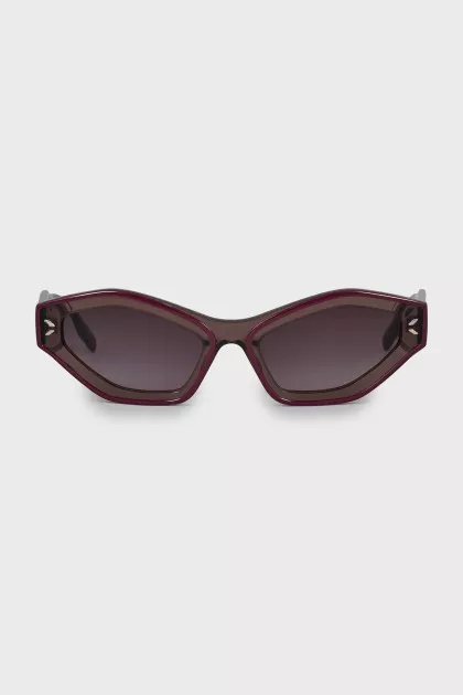 Sunglasses with logo frame