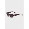 Sunglasses with logo frame