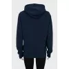 Blue hoodie with print