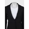 Fitted jacket with button