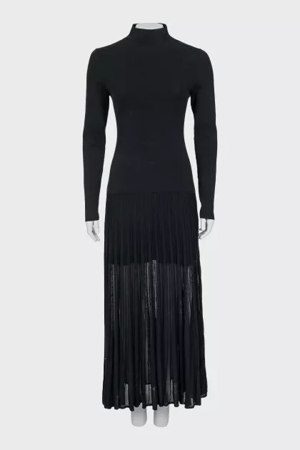 Dress with translucent bottom