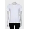 White T-shirt with rhinestones