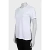 White T-shirt with rhinestones