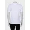 White T-shirt with rhinestones