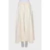 Wide leg white pants