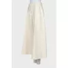 Wide leg white pants