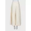Wide leg white pants