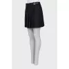 Pleated skirt-shorts