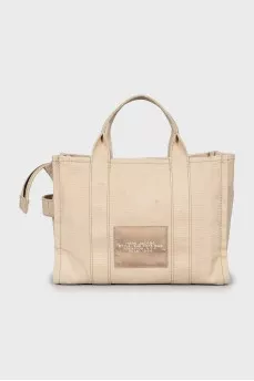 Beige canvas bag