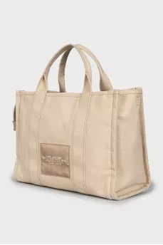 Beige canvas bag
