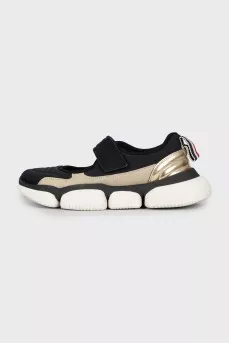 Open top velcro sneakers