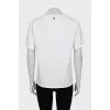 White T-shirt with floral print